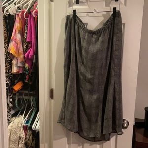 Maggie Barnes Midi Blk/Wht Skirt